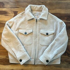 Everlane Wool Mackinaw Zip Up Jacket
